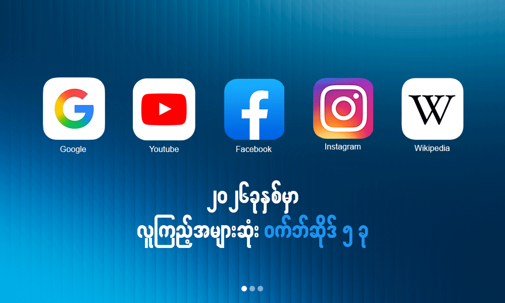 ၂၀၂၆ ခုနှစ်မှာ လူကြည့်အများဆုံး ဝက်ဘ်ဆိုဒ် ၅ ခု . . .